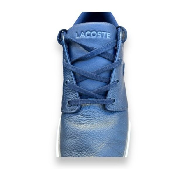 Exquisite LACOSTE Ortholite Navy Blue Gator Logo Men Size 8 /40.5 Shoes Sneakers - Picture 8 of 11